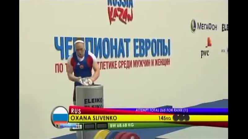 2011 European Weightlifting Championships, Women 69 kg Тяжелая Атлетика.