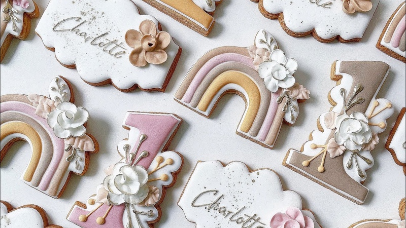 Boho Rainbow Sugar Cookies How Decorate Birthday