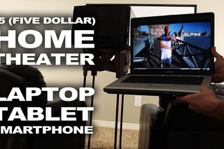 $5 Makeshift Home Theater - Easy Laptop Mod!