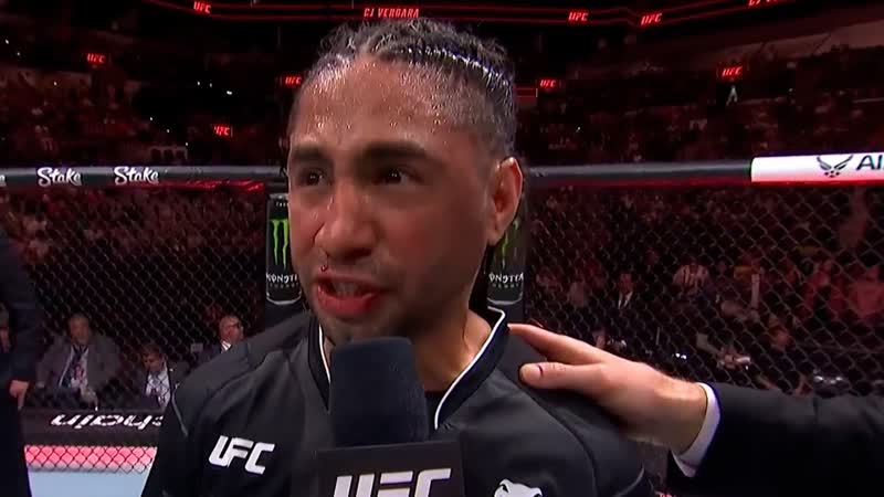 CJ Vergara Octagon Interview, UFC San