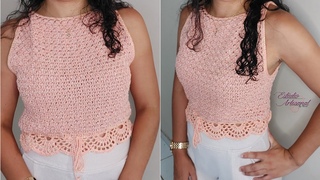 Cropped Coral | Moda Verão | Crochet paso a paso