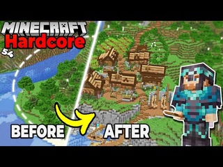 I Built a FISHERMAN Village in Minecraft Hardcore  Survival Let's Play