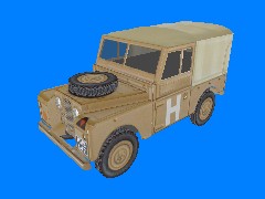 Army Landrover (desert) for Warflat