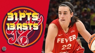 Caitlin Clark 31 pts 12 asts vs Sky 2024 season