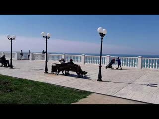 Анапа в апреля . Набережная Анапы